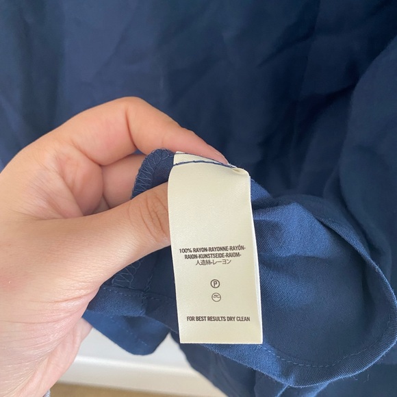 Free People Made in Philadelphia Blue Beck Dress SZ L - Picture 4 of 5